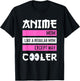 Mother's Day Anime Mom Except Way Cooler Anime Manga Otaku T-Shirt - T-Shirt | Black