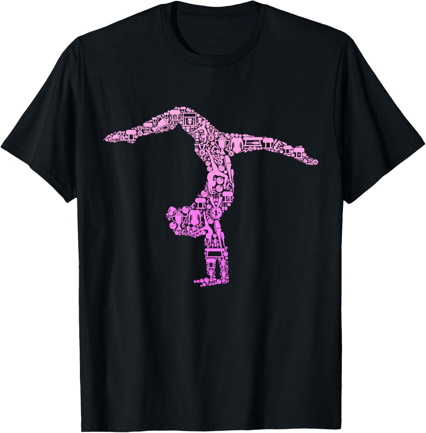 Gymnastics Gymnast Women Girls Kids T-Shirt - T-Shirt | Black