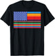 Cinco De Mayo Festival Funny Serape American USA Flag Cool T-Shirt - T-Shirt | Black
