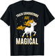 Train Conductors Are Magical Unicorn Job Railroad Profession T-Shirt - T-Shirt | Black