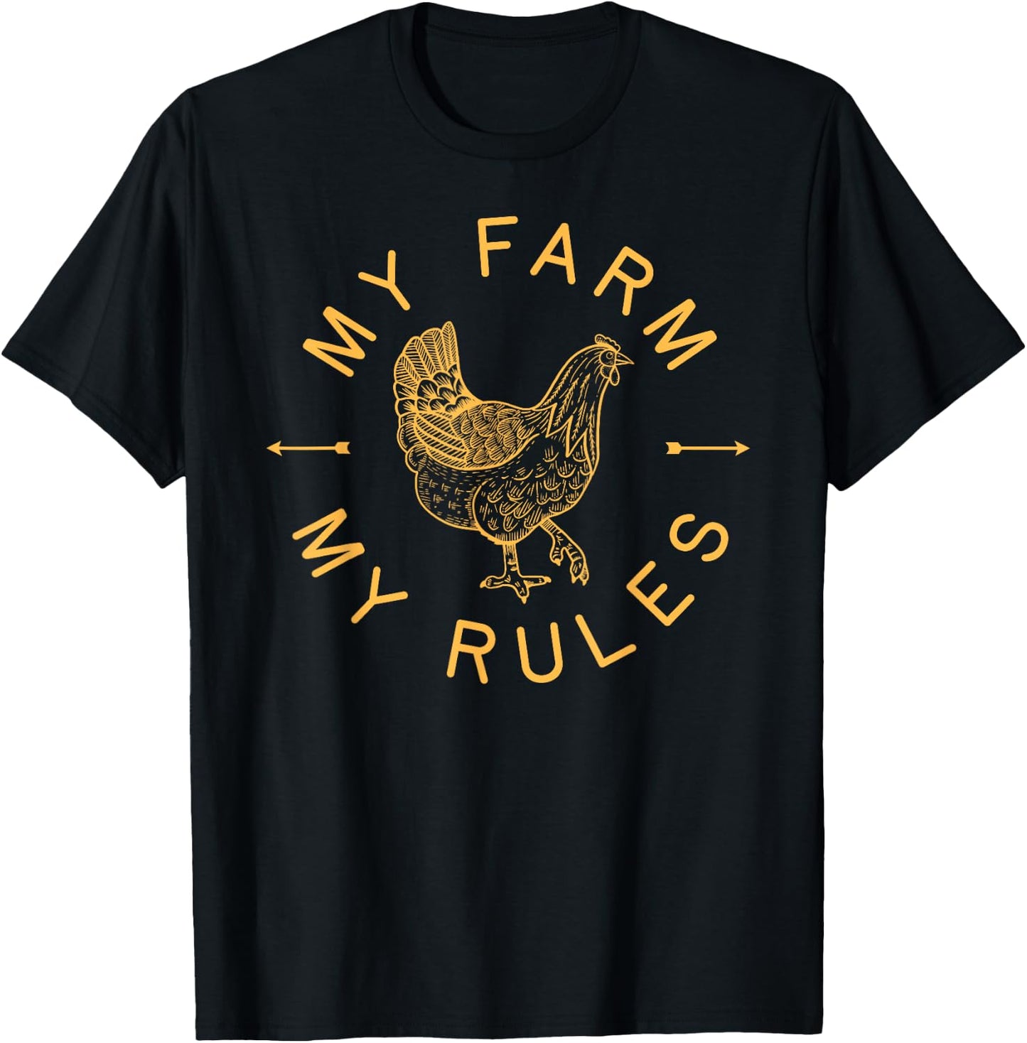 Chicken Shirt Coop Hair Dont Care Farm Animal Hen Gift 4 T-Shirt - T-Shirt | Black
