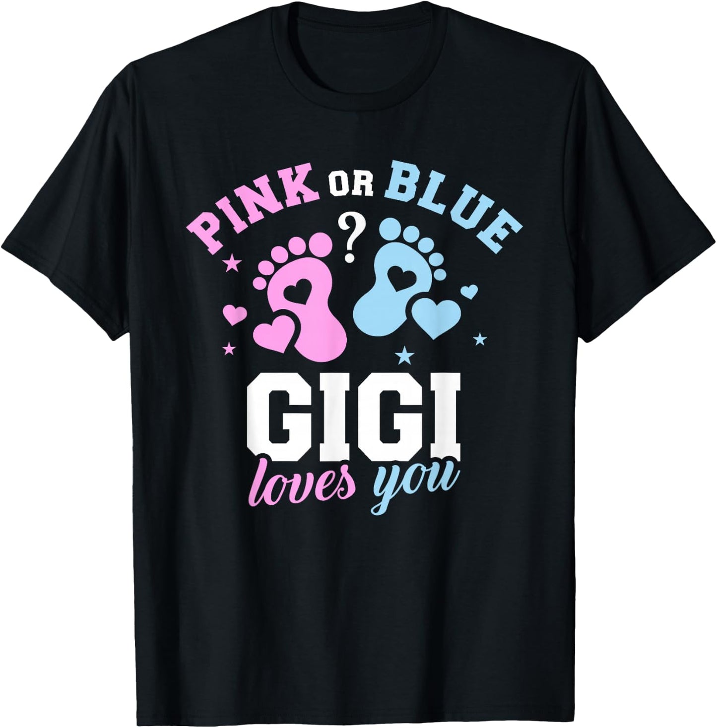 Gender Reveal Gigi T-Shirt - T-Shirt | Black
