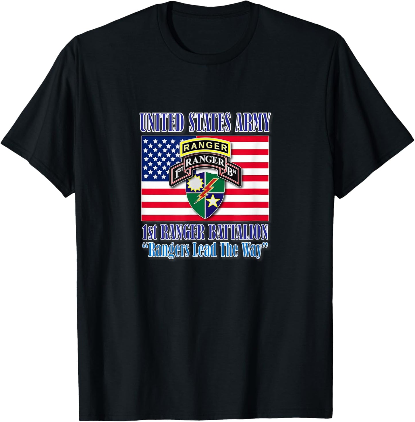 1st Ranger Battalion T-Shirt - T-Shirt | Black