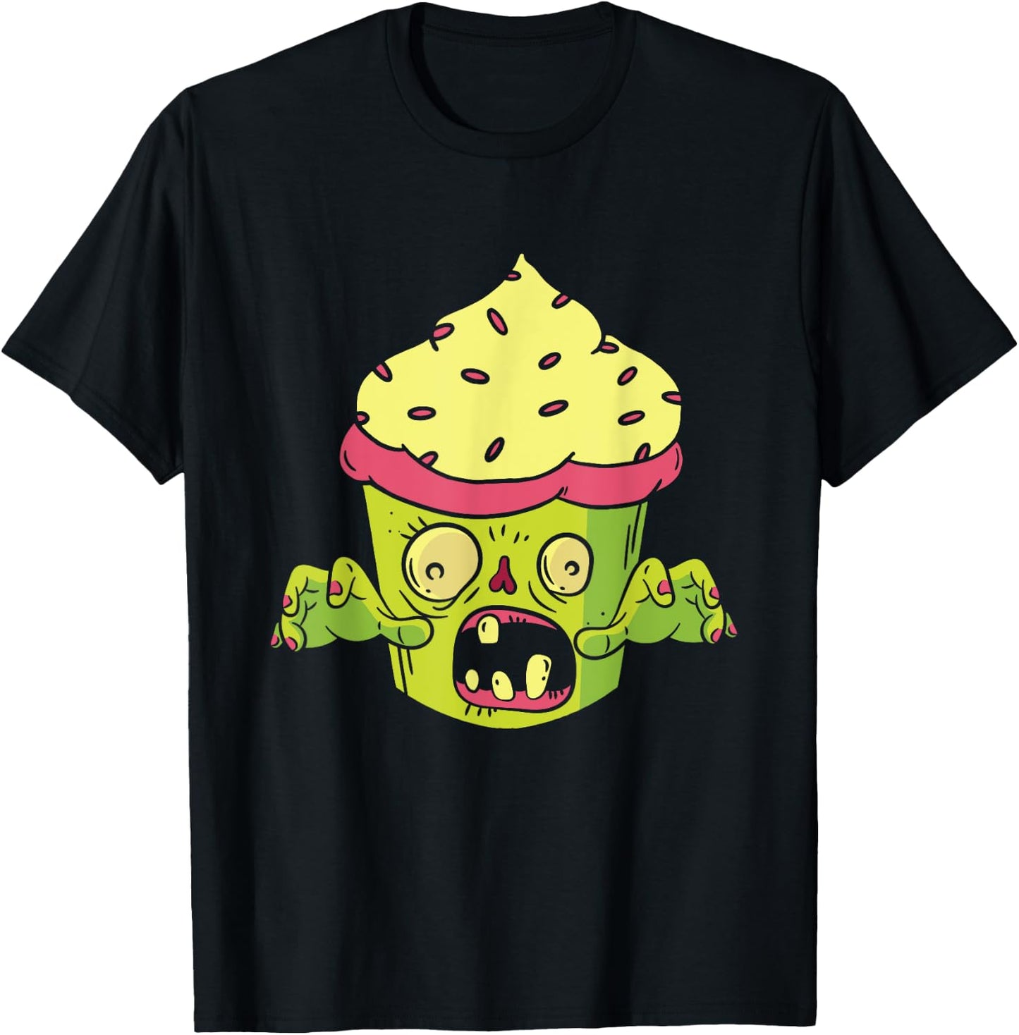 Halloween Zombie Cupcake Muffin Monster Foodie Deserts T-Shirt - T-Shirt | Black