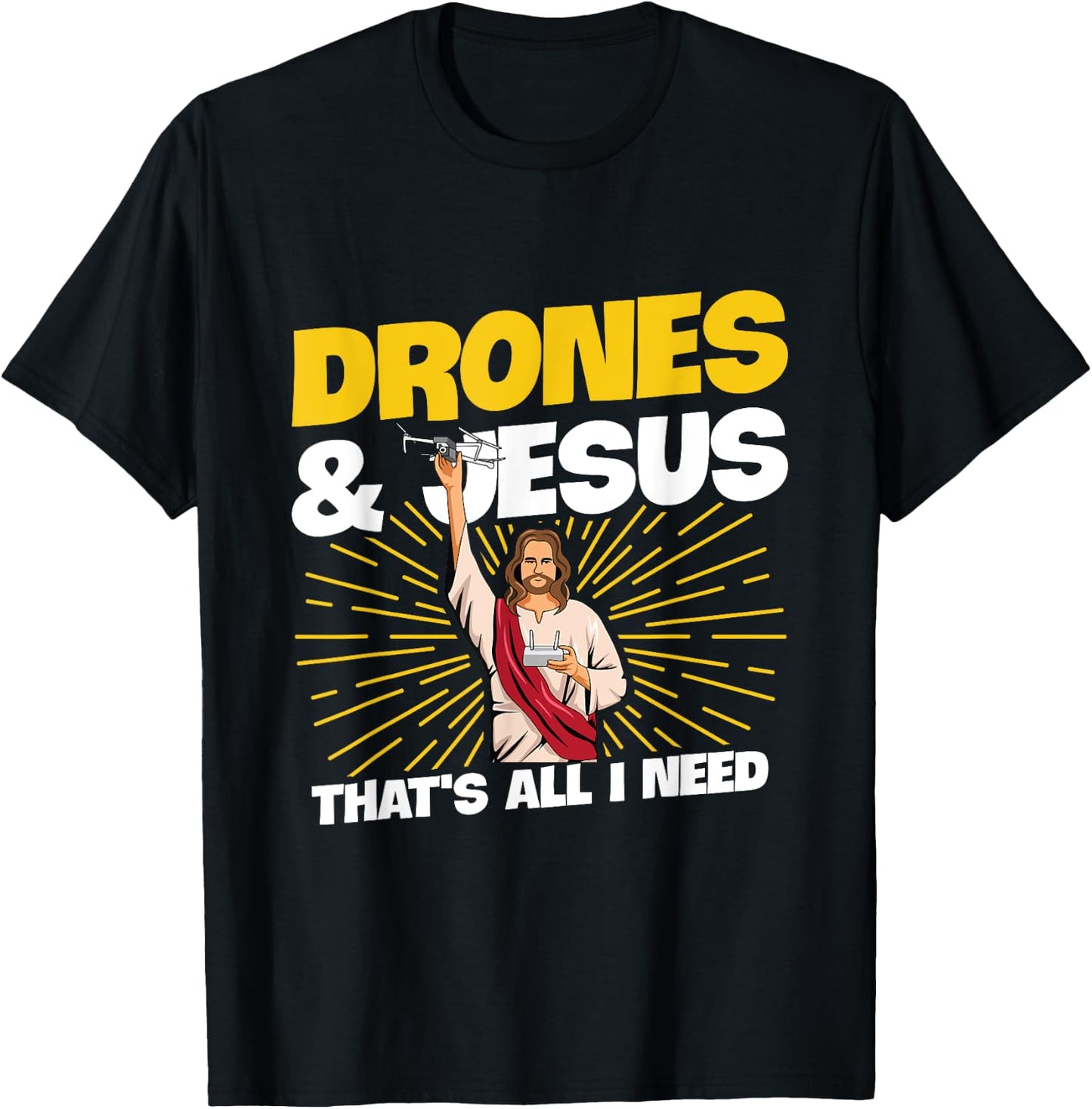 Quadcopter Design for a Drone Pilot T-Shirt - T-Shirt | Black