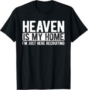 Heaven Is My Home Christian Religious Jesus T-Shirt - T-Shirt | Black