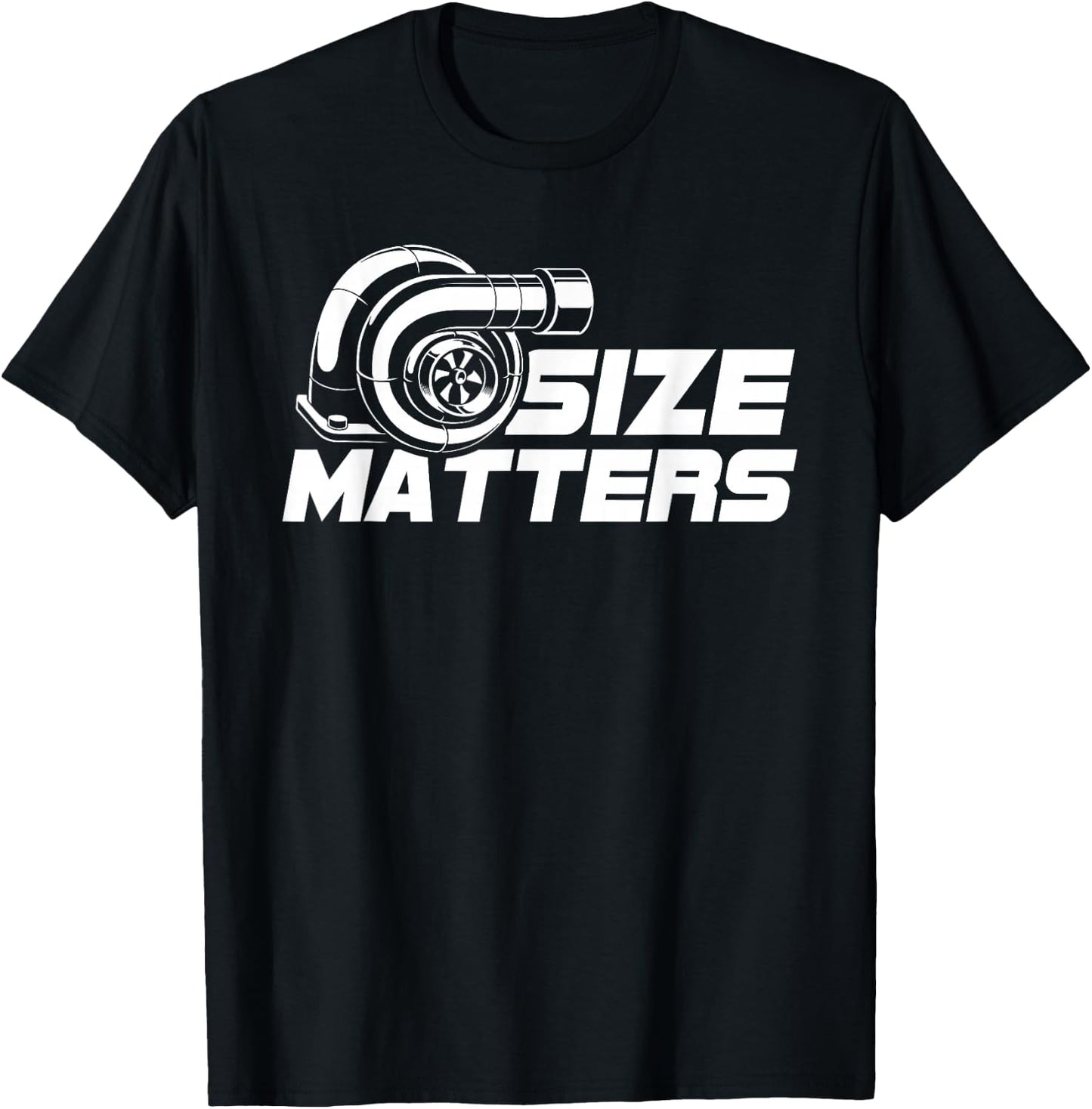 Size Matters Turbo t Shirt T-Shirt - T-Shirt | Black