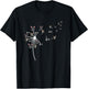 Dandelion Flying Boston Terrier Flower Dog Lover Herbalist T-Shirt - T-Shirt | Black