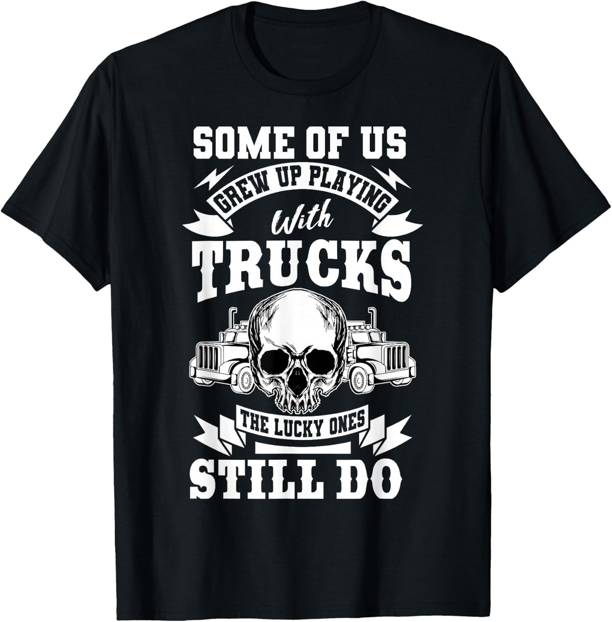 Truck Driver Trucker Vehicle LGV Truckie Driving Teamster T-Shirt - T-Shirt | Black