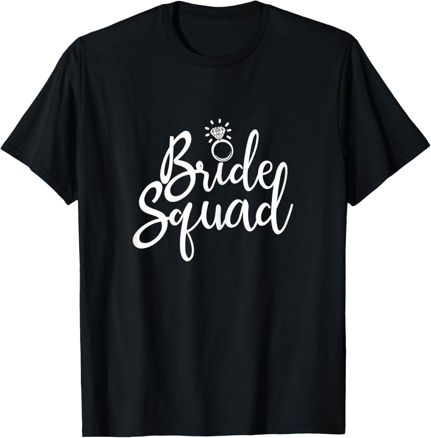 Bride Squad Hen Night Bridal Shower Matching T-Shirt - T-Shirt | Black