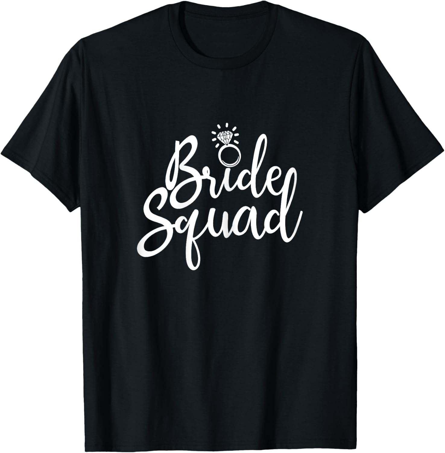 Bride Squad Hen Night Bridal Shower Matching T-Shirt - T-Shirt | Black