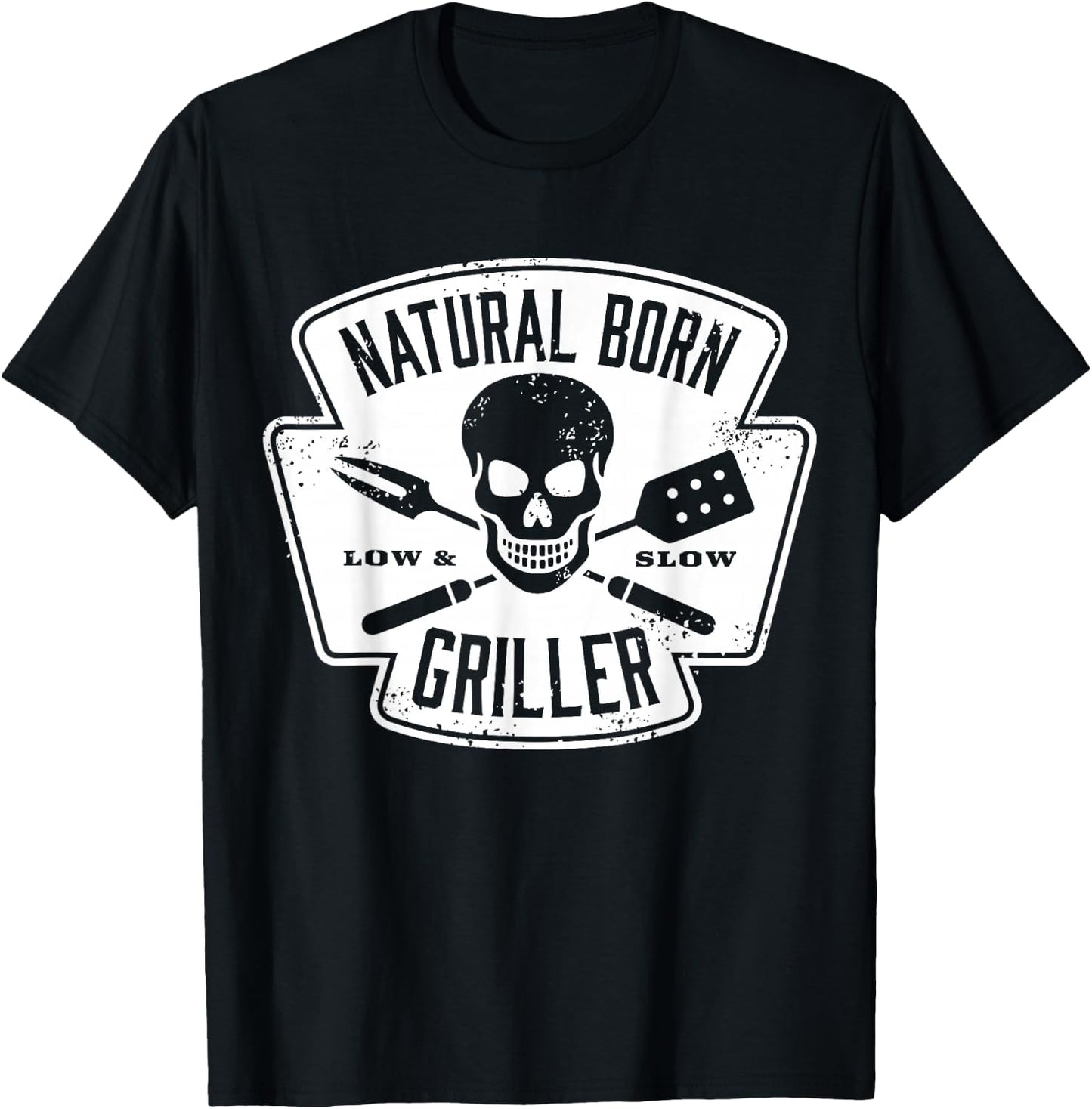 Natural Born Griller (father bday gifts) T-Shirt - T-Shirt | Black