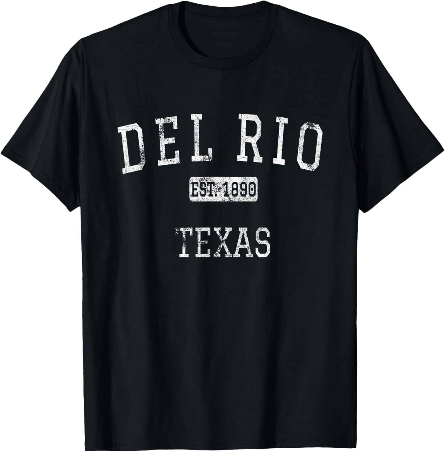 Del Rio Texas TX Vintage T-Shirt - T-Shirt | Black