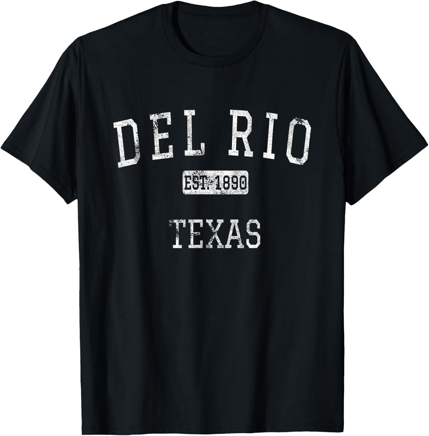Del Rio Texas TX Vintage T-Shirt - T-Shirt | Black