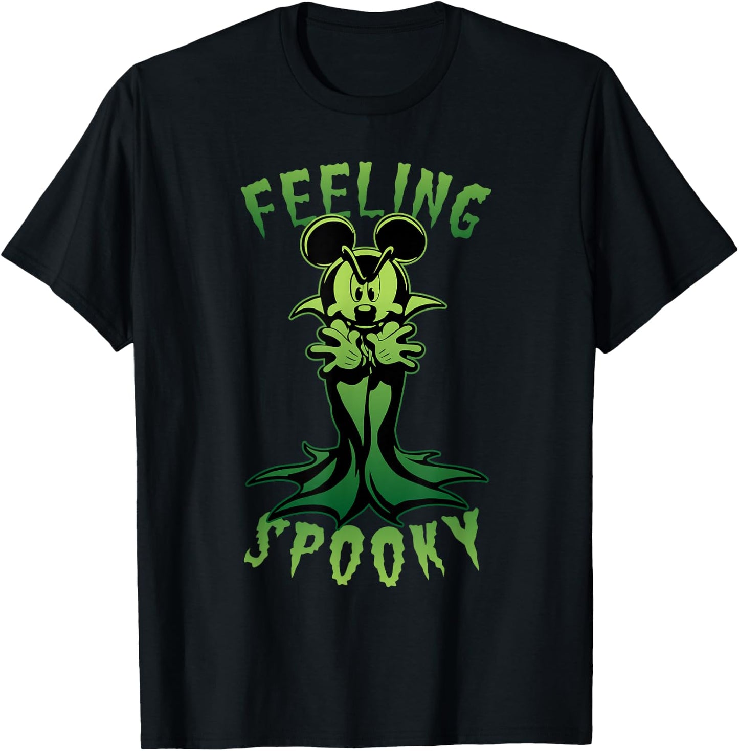 Disney Mickey Mouse Dracula Feeling Spooky T-Shirt - T-Shirt | Black