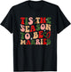Retro Tis The Season To Be Married Christmas Bachelorette T-Shirt - T-Shirt | Black