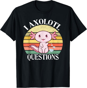 I Axolotl Questions Funny Axolotl Costume For Axolotl Lovers T-Shirt - T-Shirt | Black