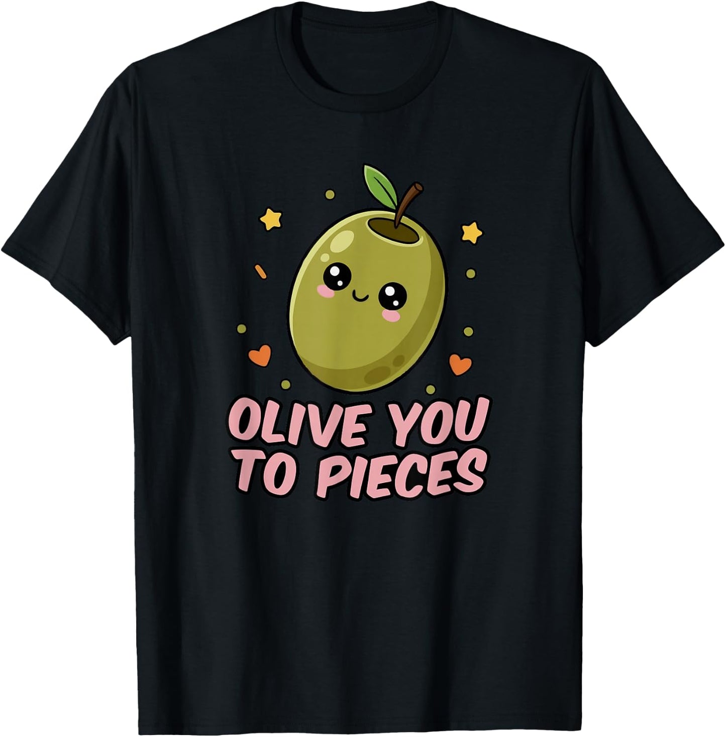 Funny Olive Lover Quote Joke Saying Graphic T-Shirt - T-Shirt | Black