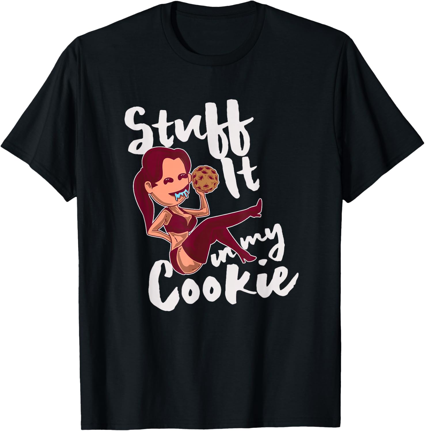 Funny Naughty Cookies Bakery Baker Gift Confectionery T-Shirt - T-Shirt | Black