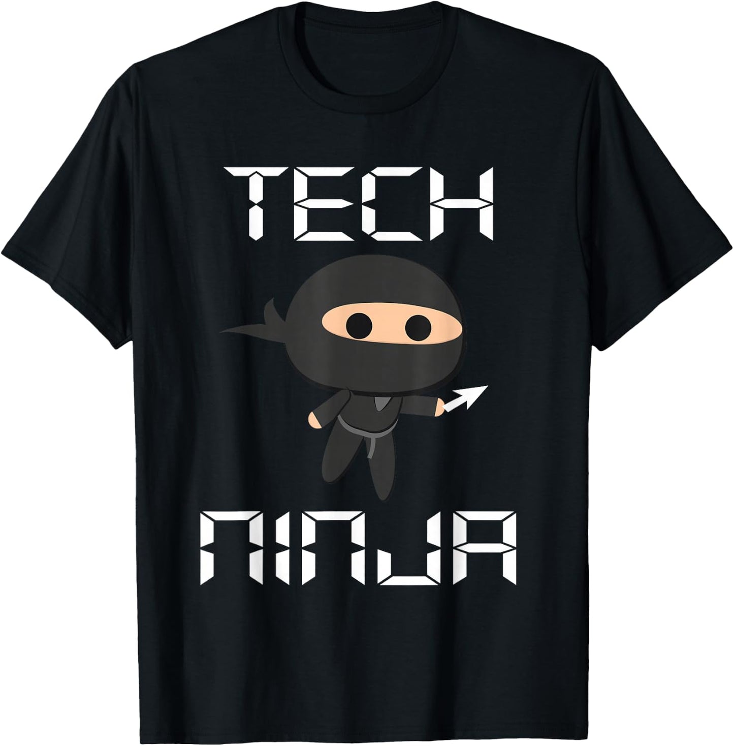 Tech Ninja Funny IT Computer Techie Support Help Desk T-Shirt - T-Shirt | Black