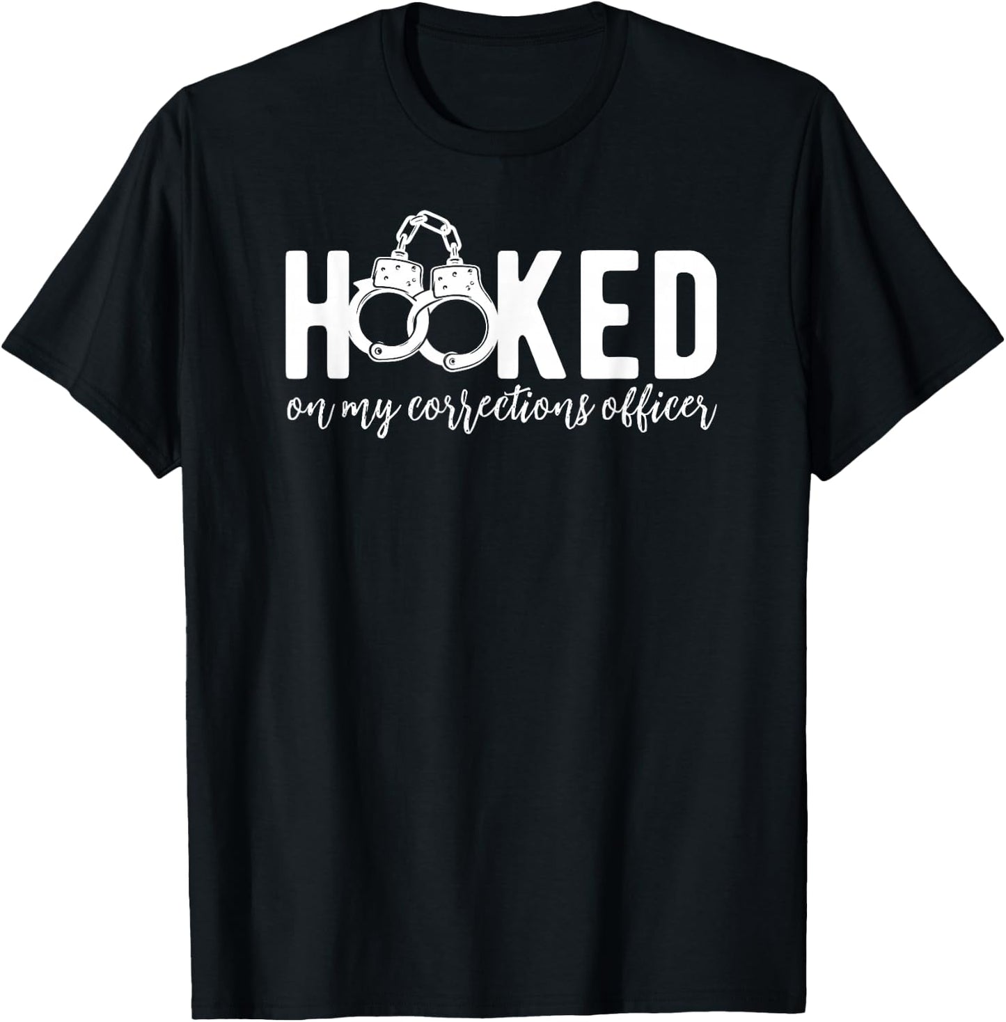 Funny Corrections Wife Of A Correctional Officer Wife T-Shirt - T-Shirt | Black