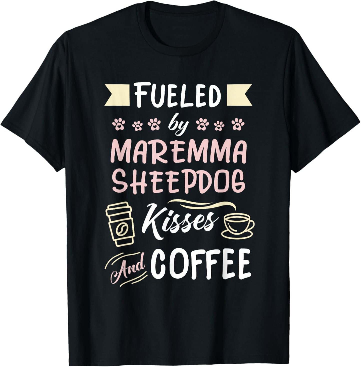 Maremma Sheepdog Mom Coffee Lover T-Shirt - T-Shirt | Black
