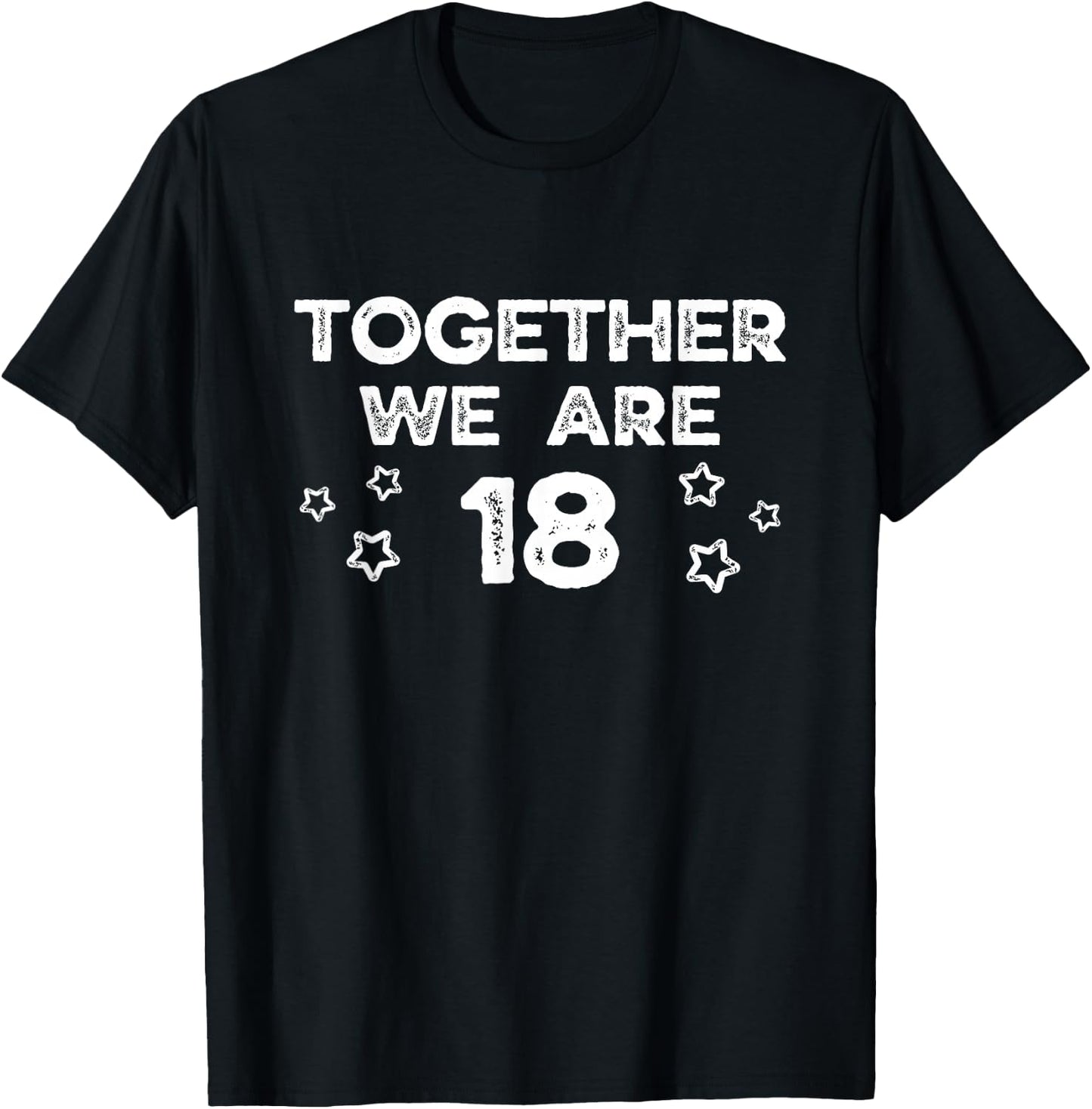 9th Twins Birthday 9 Twin Birthday Together We Are 18 T-Shirt - T-Shirt | Black