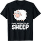 Easily Distracted By Sheep T-Shirt - T-Shirt | Black