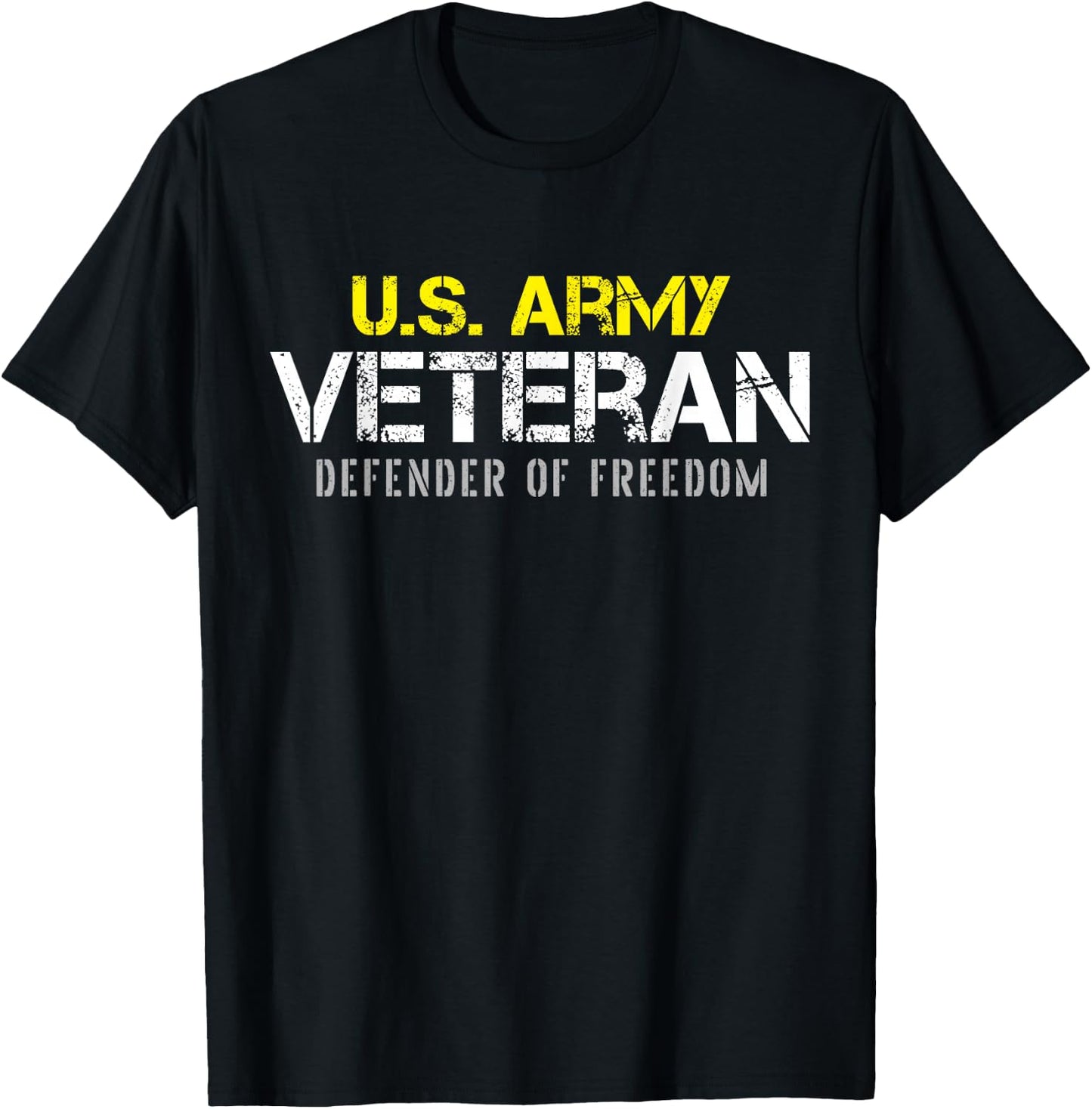 U.S. Army Proud Army Veteran Vintage T-Shirt - T-Shirt | Black