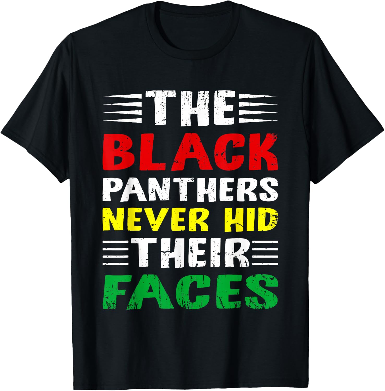 The Black Panthers Never Hid Their Faces Black Activists Fan T-Shirt - T-Shirt | Black