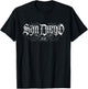 San Diego Area Code 619 Lowrider Script T-Shirt - T-Shirt | Black
