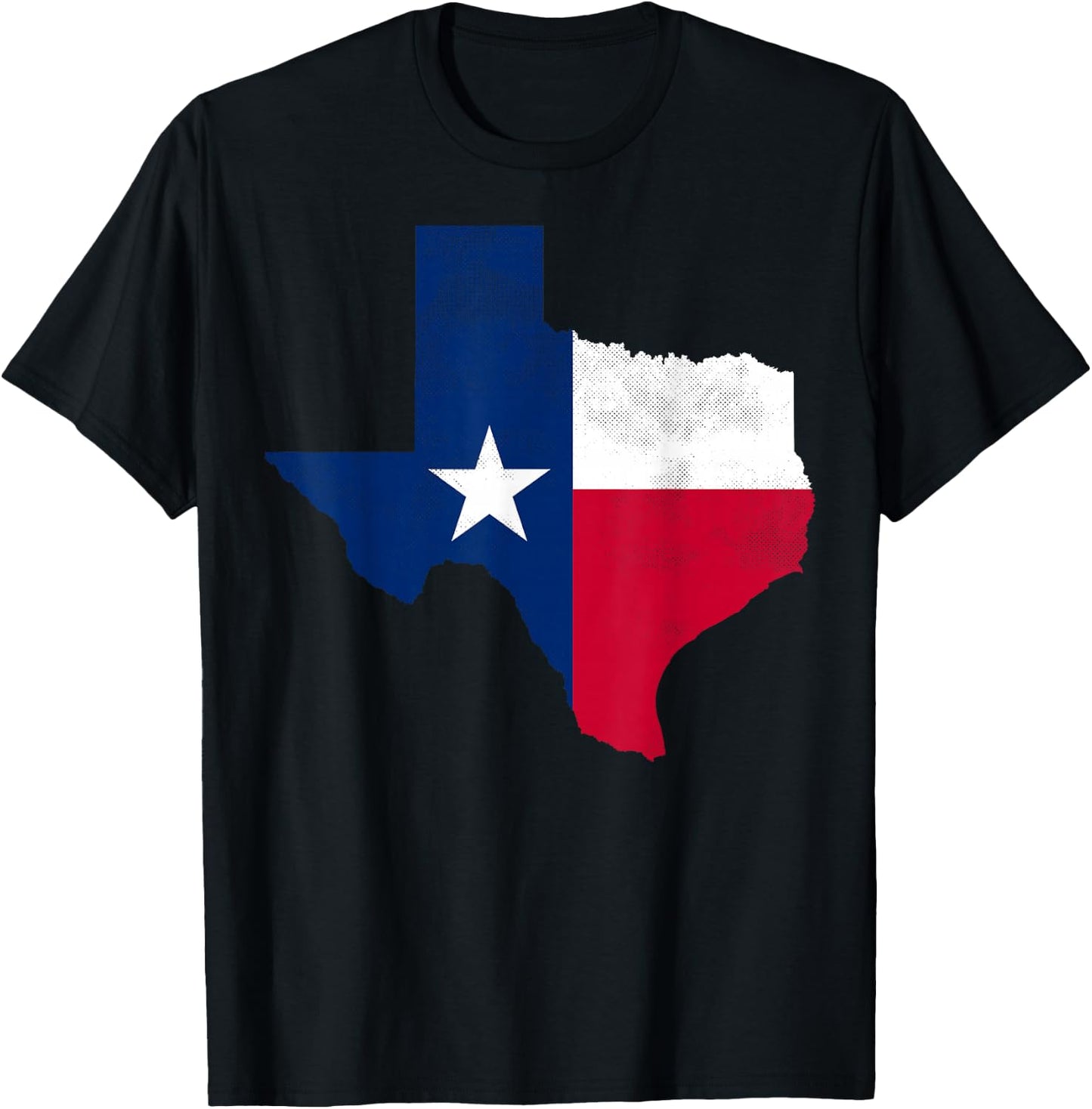 Texas State USA Distressed Flag Grunge Women Men Kids Texas T-Shirt - T-Shirt | Black
