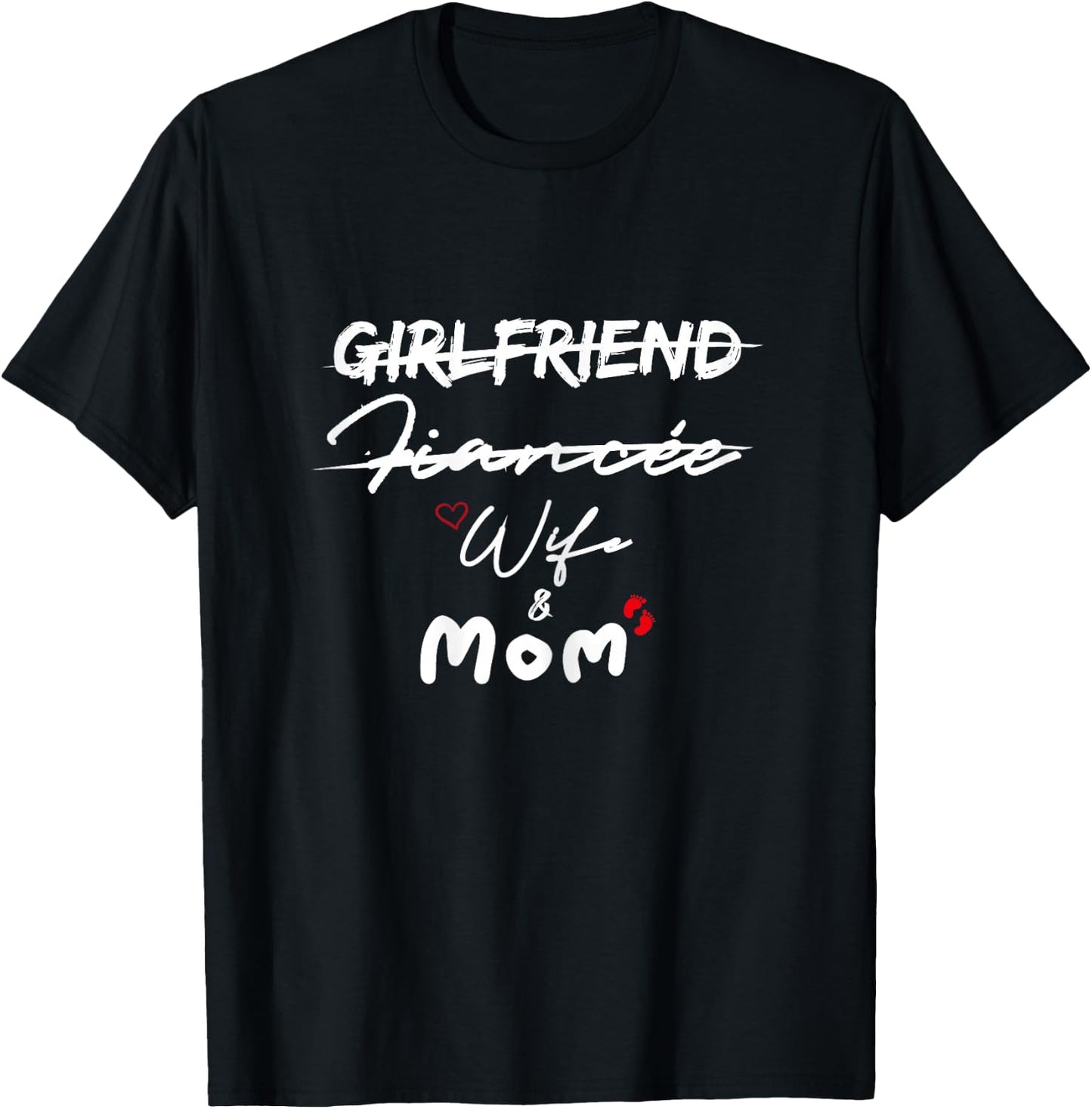 Girlfriend Fiancee wife mom gifts T-Shirt - T-Shirt | Black