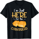 I'm Just Here For The Cornbread Funny Gluten Free Food Gift T-Shirt - T-Shirt | Black