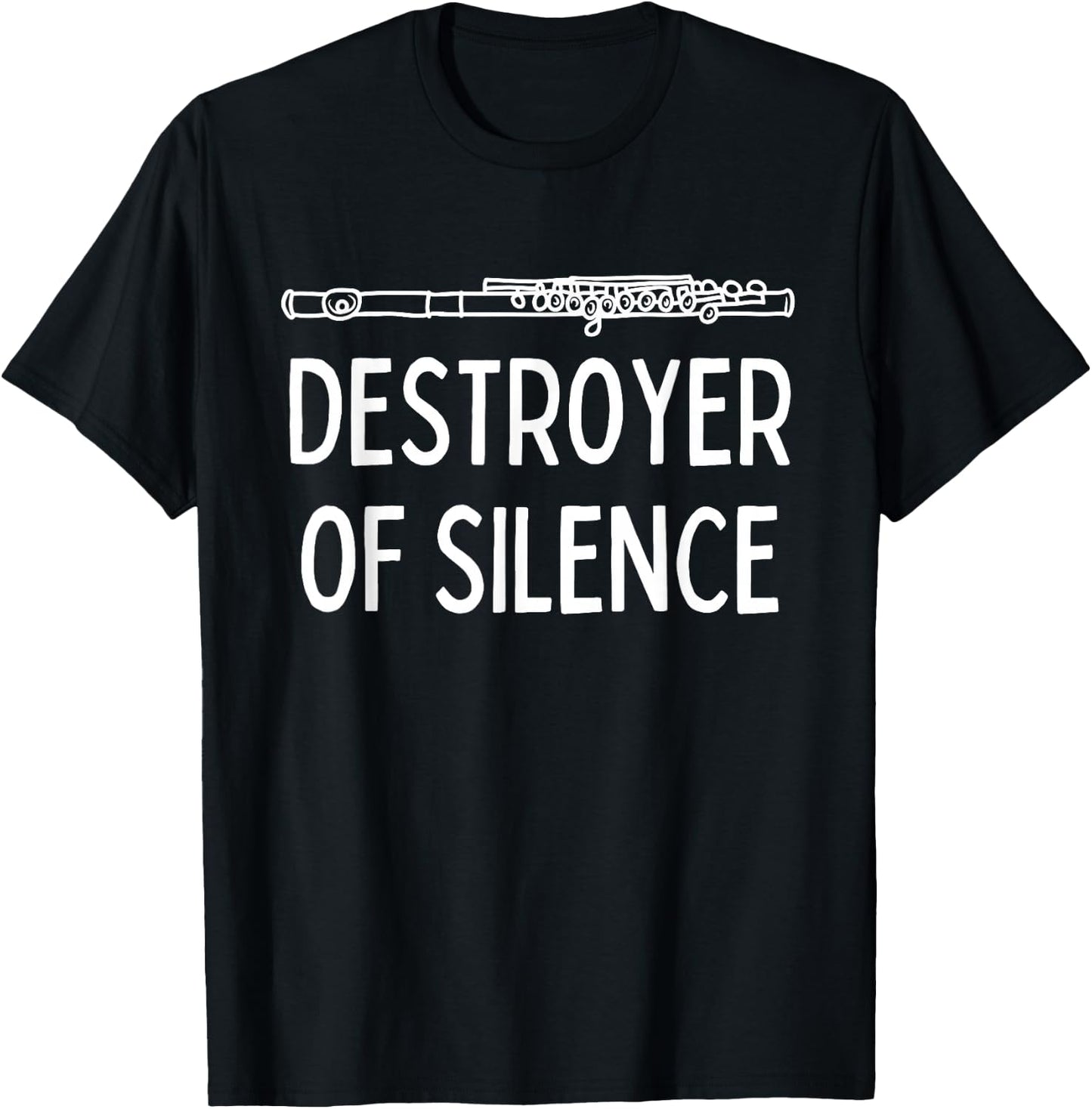 Best Flute Player Band Music Flautist Funny Flute T-Shirt - T-Shirt | Black