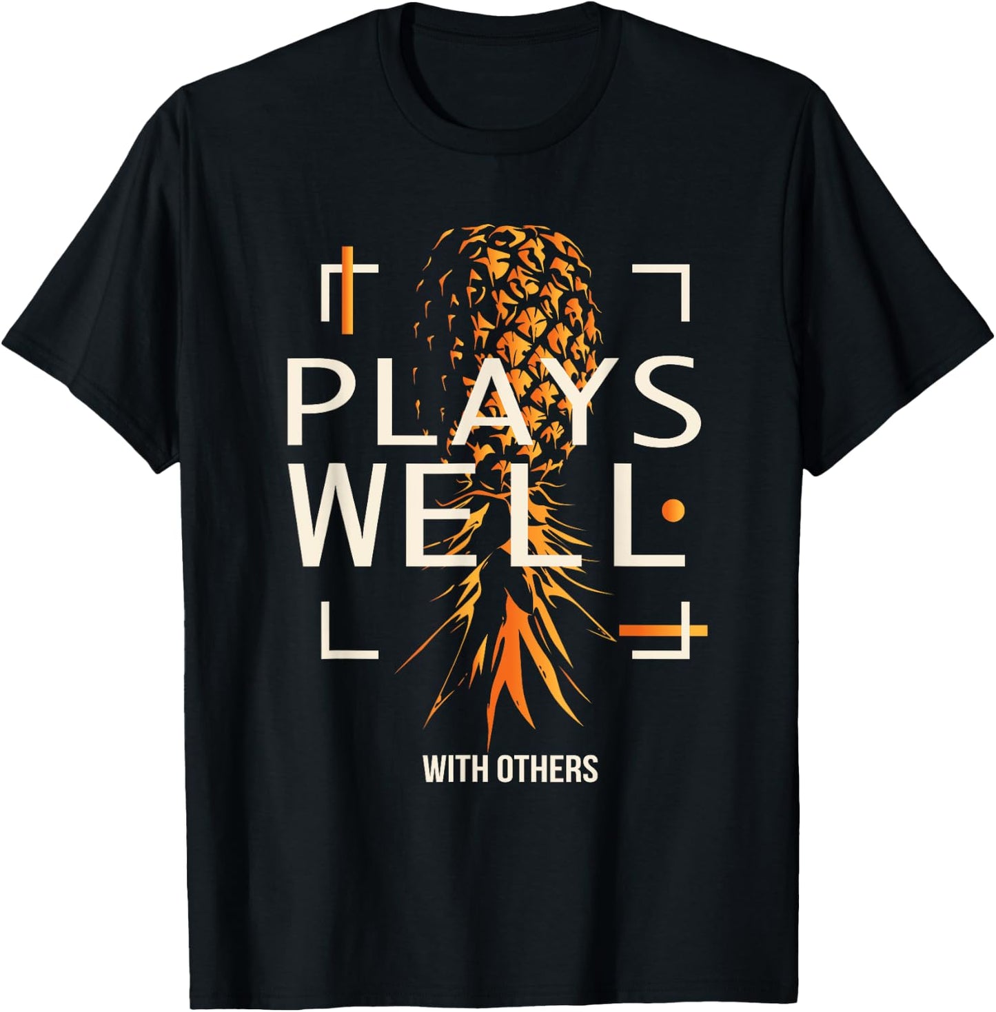 Cool Swingers Lifestyle Funny Upside Down Pineapple T-Shirt - T-Shirt | Black