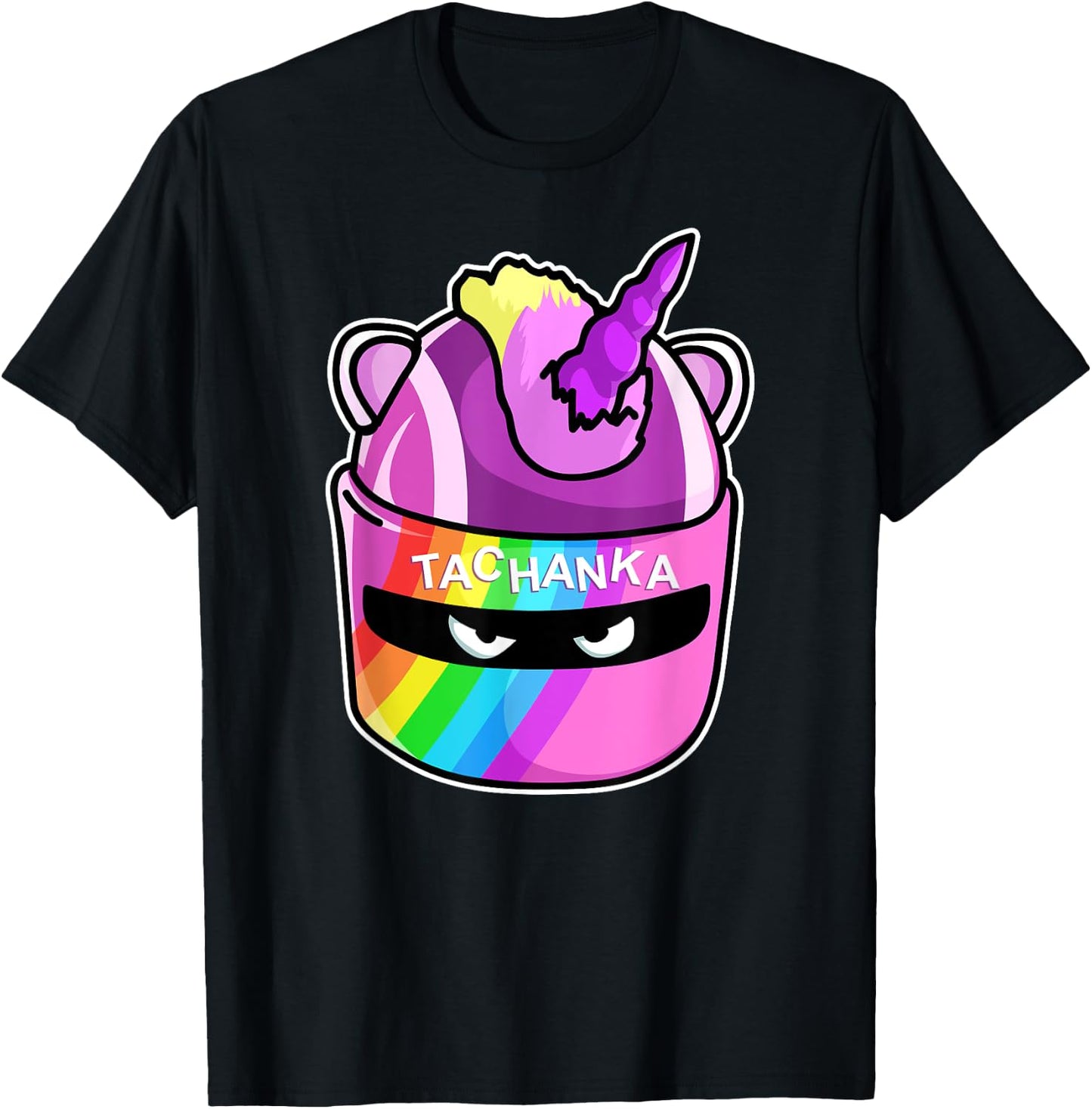 Komodo Designs Lord Tachanka Unicorn Cartoon Christmas - Black, Small, Classic Fit, , Short Sleeve T-Shirt - T-Shirt | Black