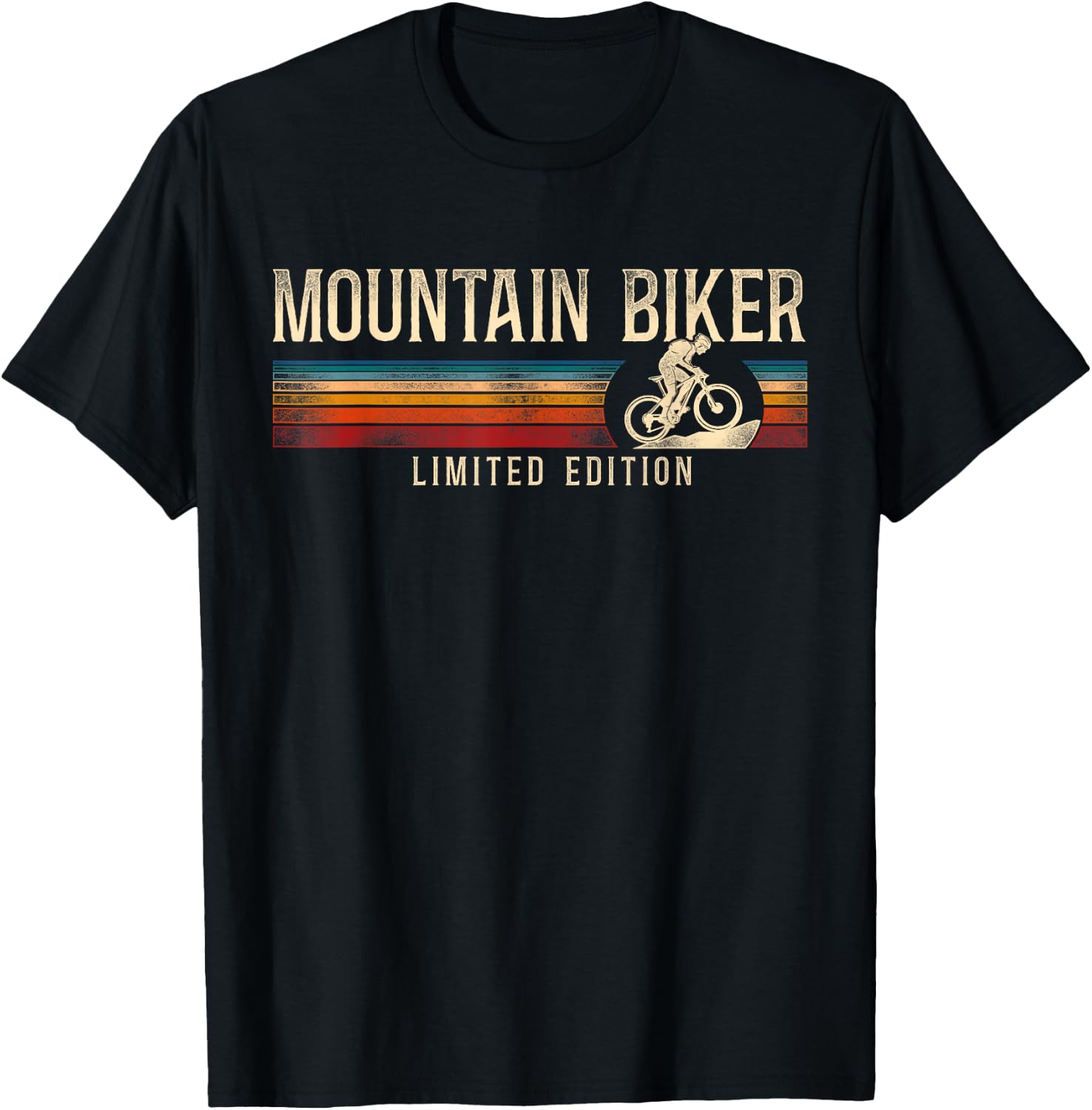 Enduro MTB Mountain Bike Riding Downhill Retro Vintage T-Shirt - T-Shirt | Black