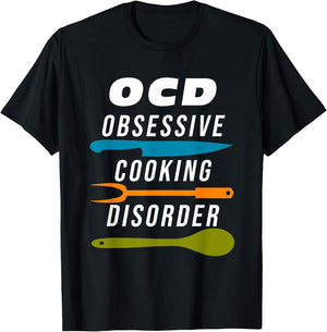 Funny Cooking Men Women Kids who LOVE to COOK T-Shirt - T-Shirt | Black