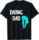Diving Dad Springboard Swimming Platform Diver Papa Dive T-Shirt - T-Shirt | Black