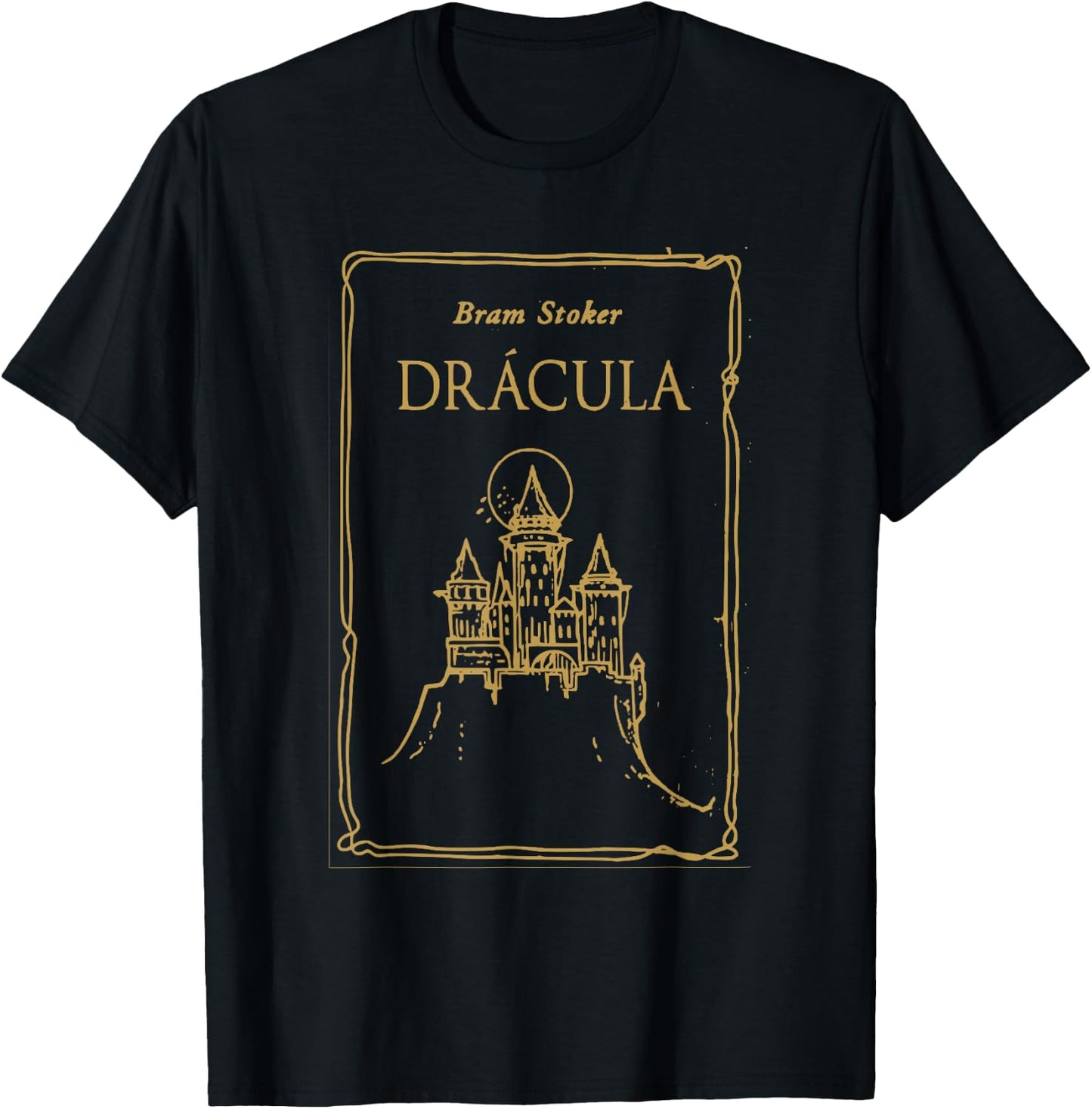 Bram Stoker's Dracula 1897 Original Book Cover T Shirt T-Shirt - T-Shirt | Black