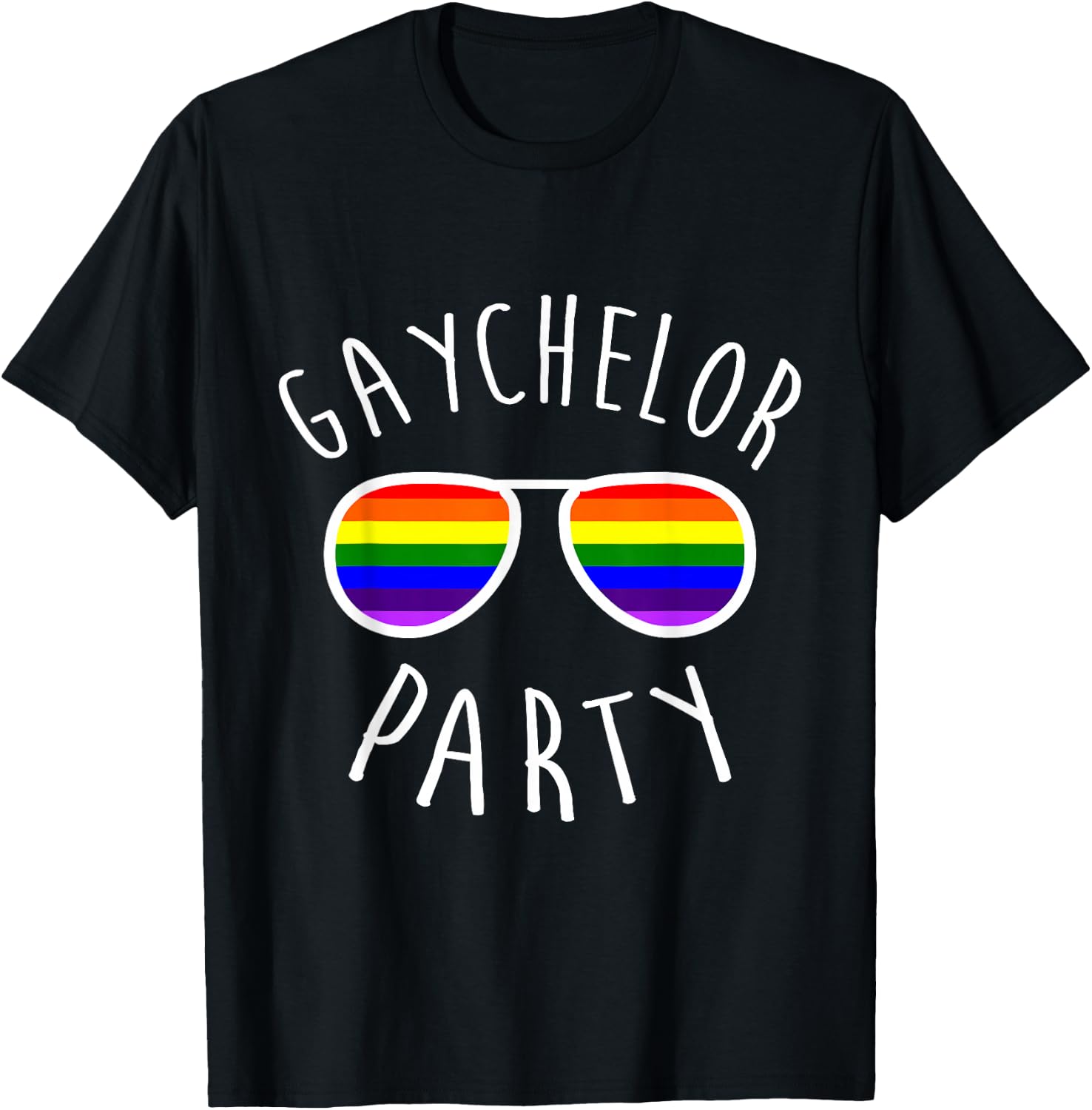LGBT Pride Gay Bachelor Party Gaychelor Engagement T-Shirt - T-Shirt | Black