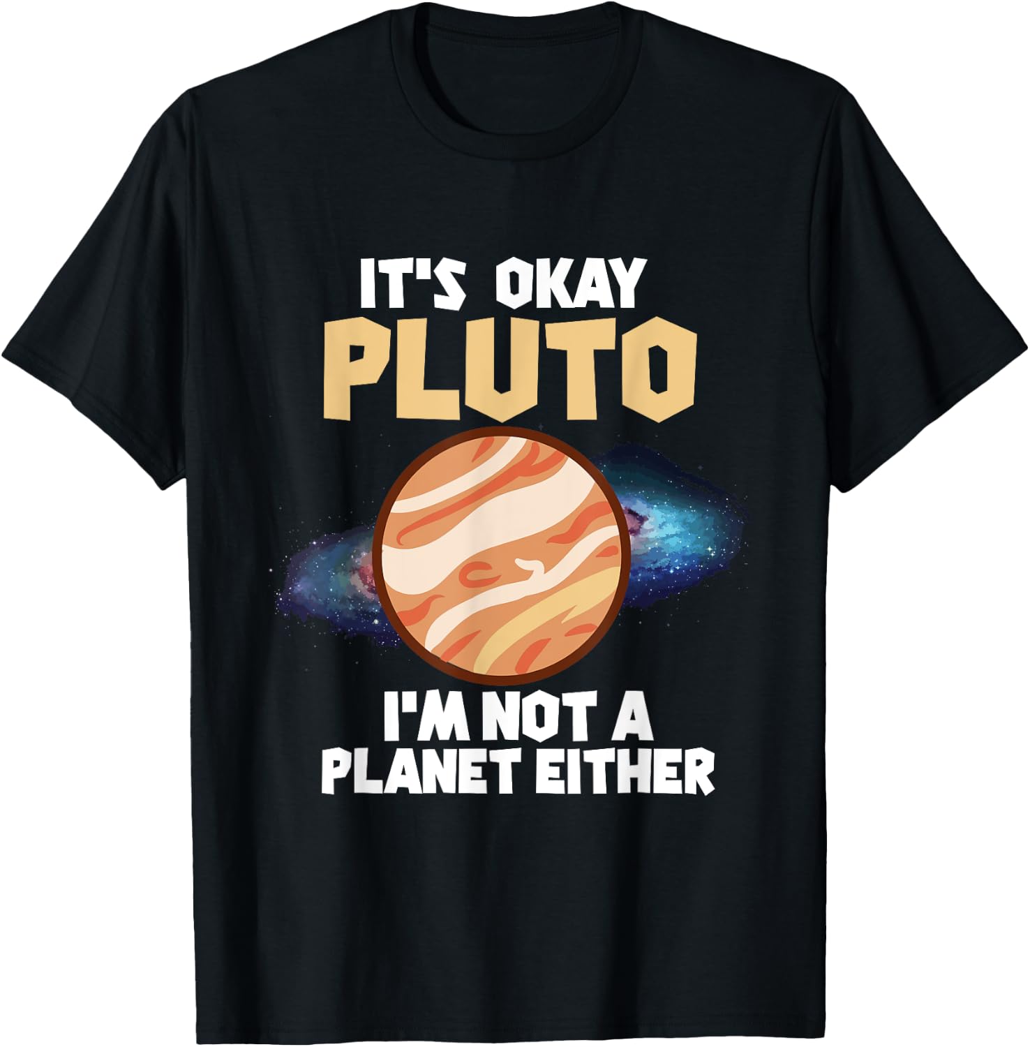 Pluto Astronomy Planet T-Shirt - T-Shirt | Black