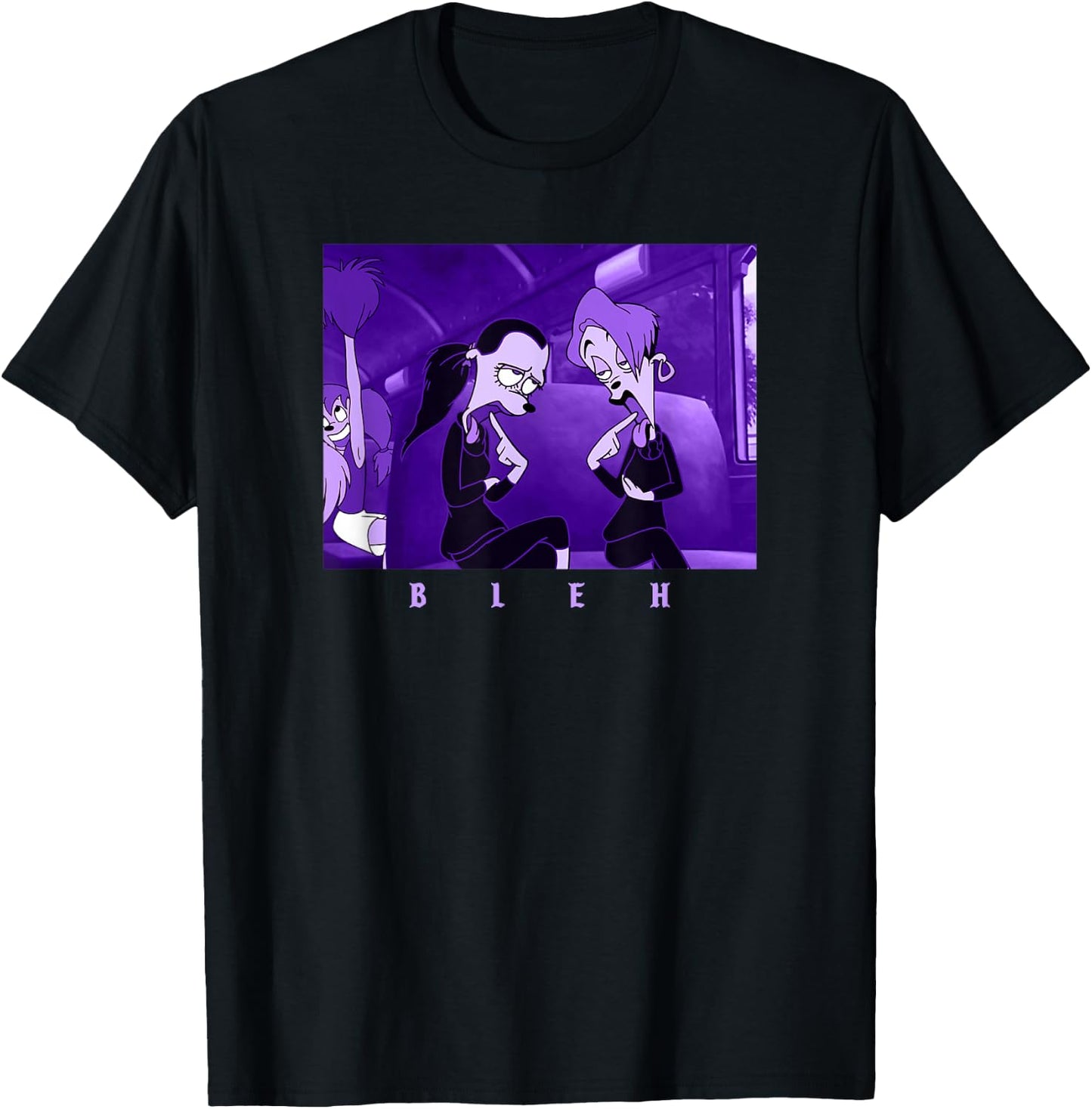 Disney A Goofy Movie Goth Girls Bleh Box Poster T-Shirt - T-Shirt | Black