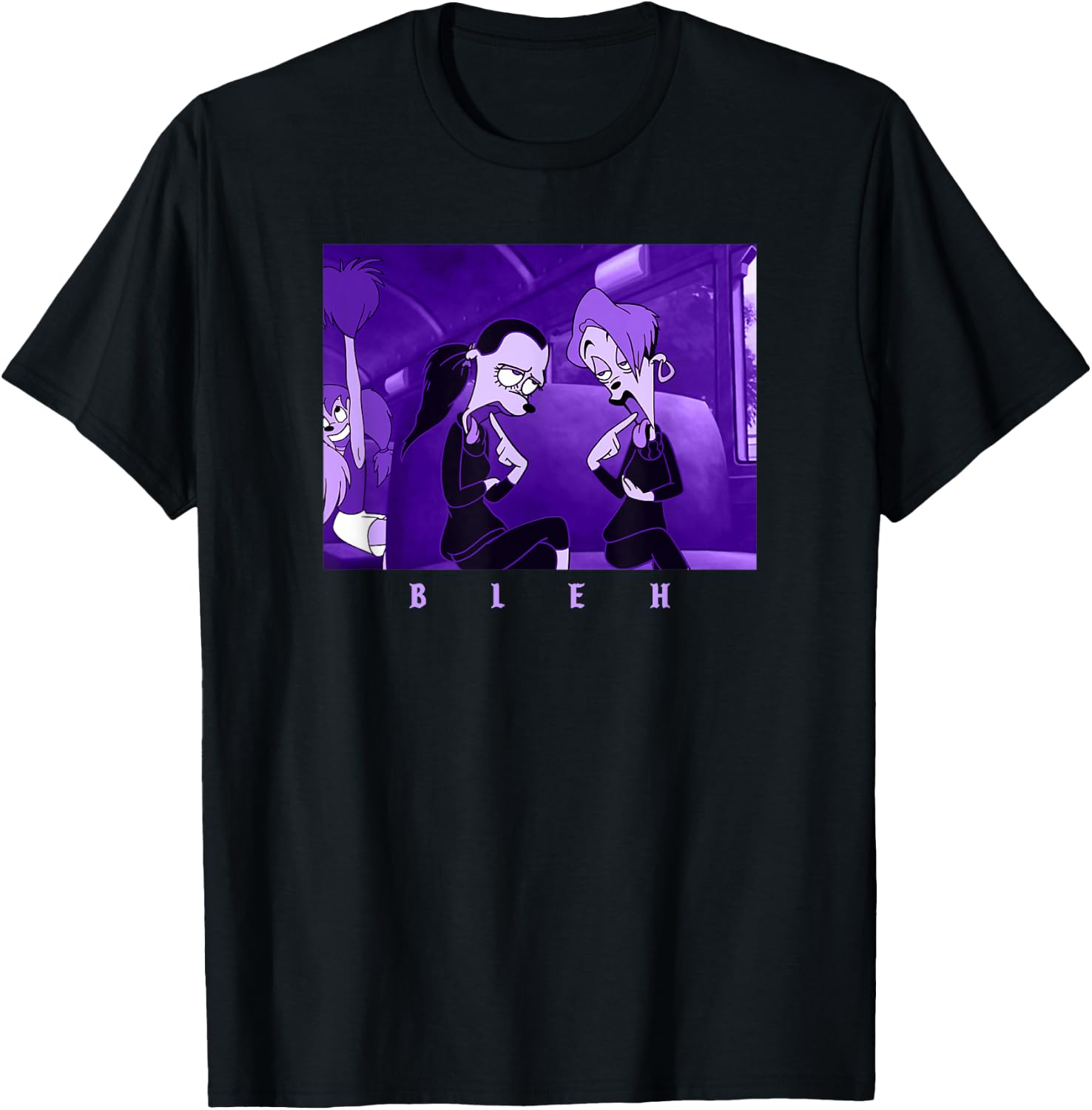 Disney A Goofy Movie Goth Girls Bleh Box Poster T-Shirt - T-Shirt | Black