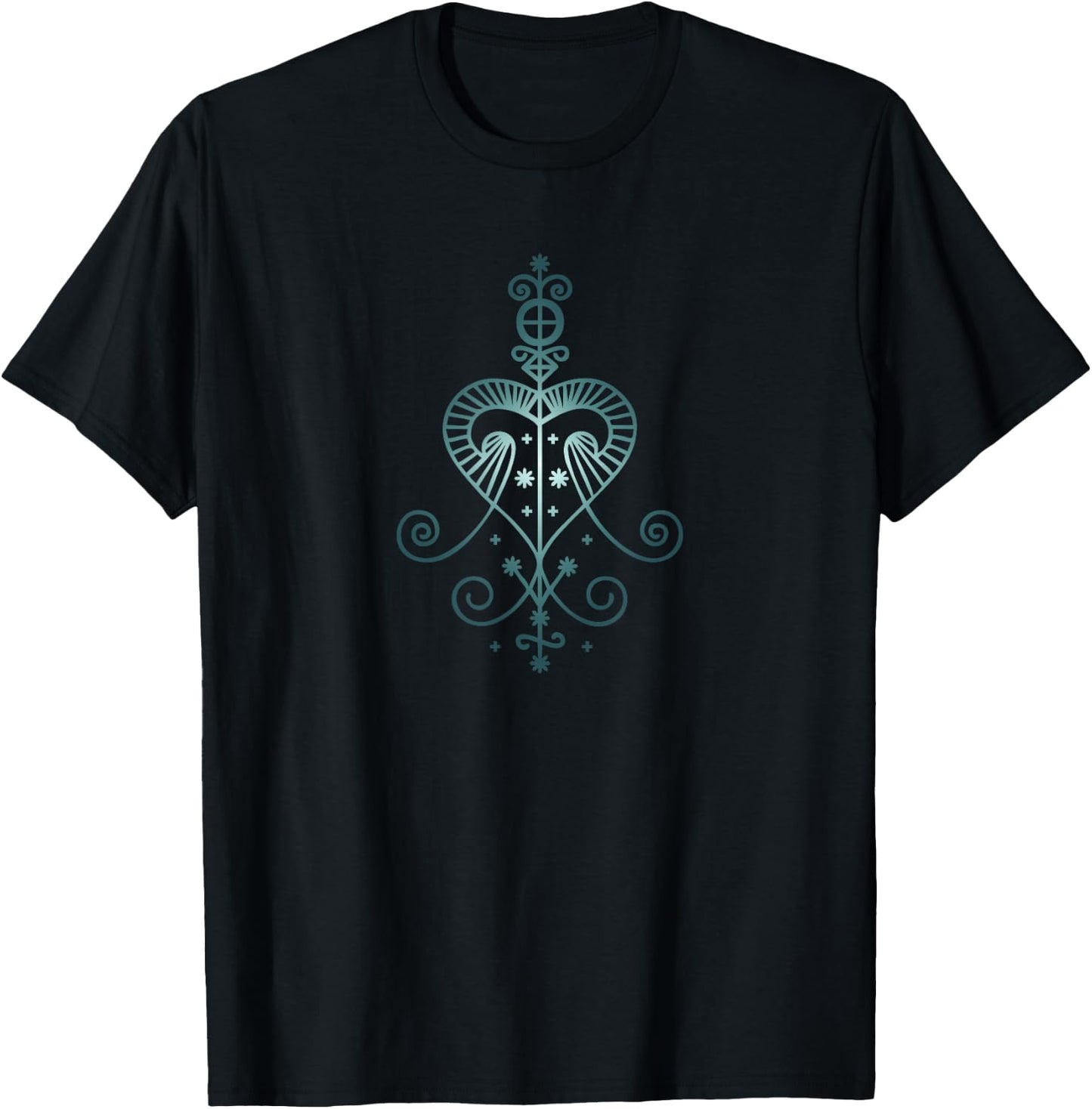 Veve Erzulie, Voodoo Goddess of Love Wizardry Magic Occult T-Shirt - T-Shirt | Black