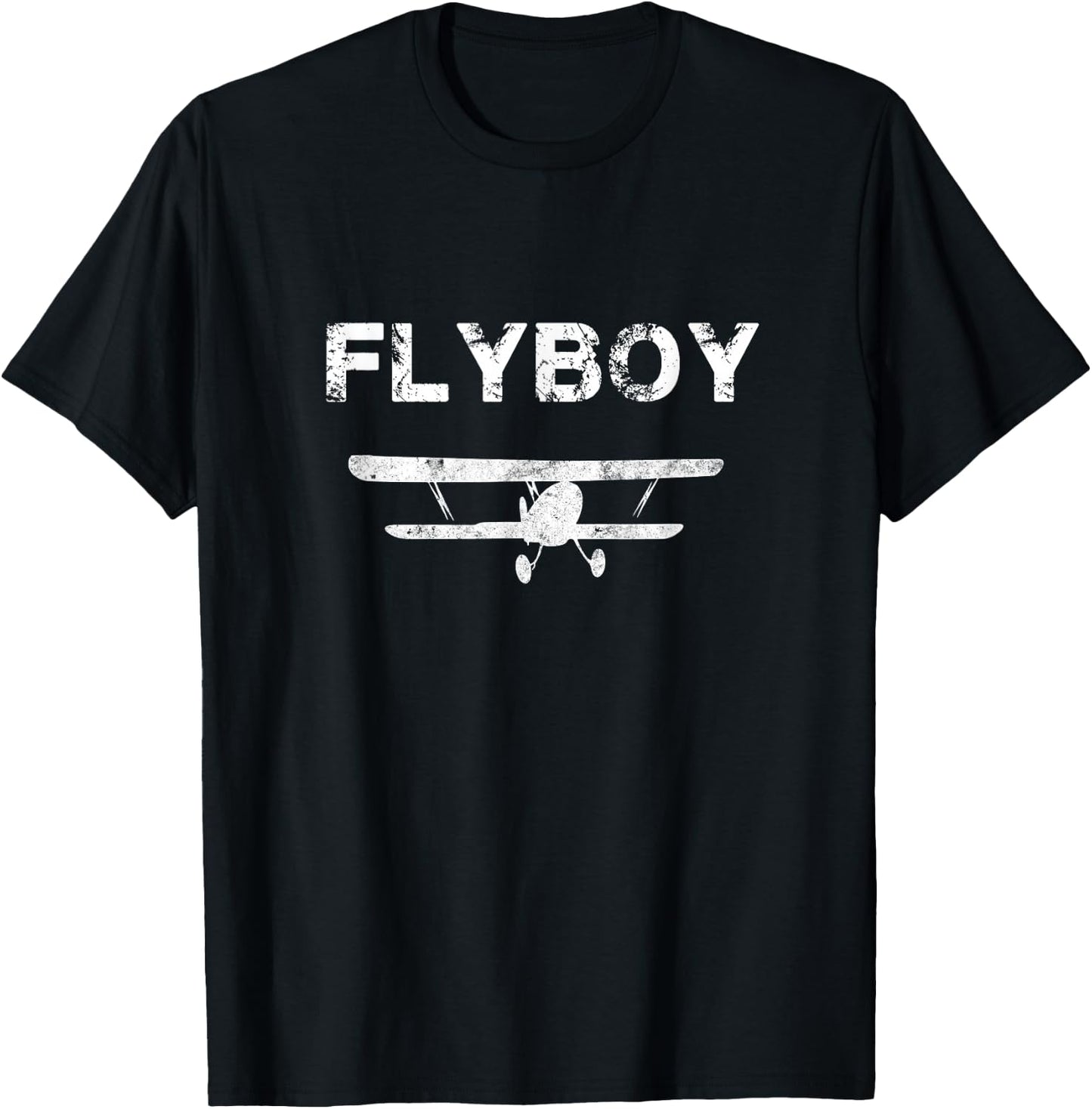 Flyboy Airplane Pilot T-Shirt - T-Shirt | Black