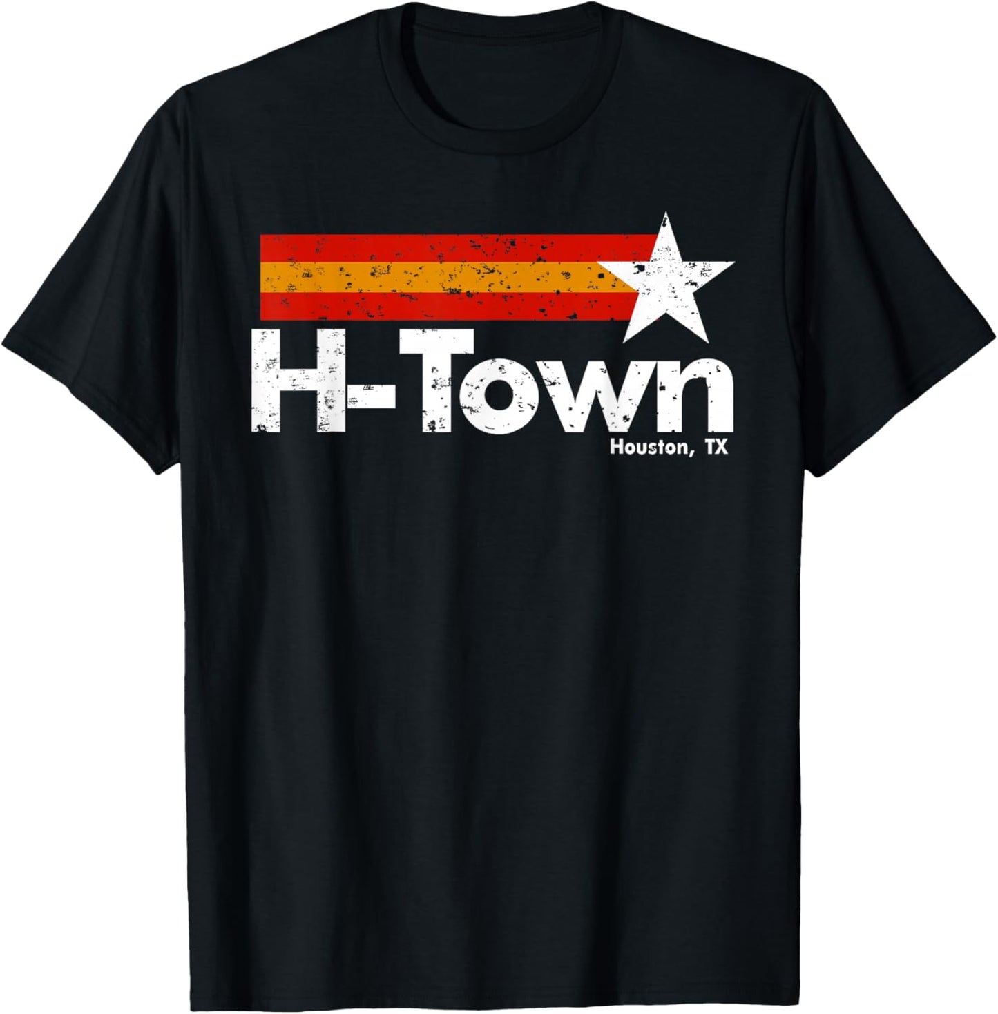 H Town Houston Texas T-Shirt - T-Shirt | Black