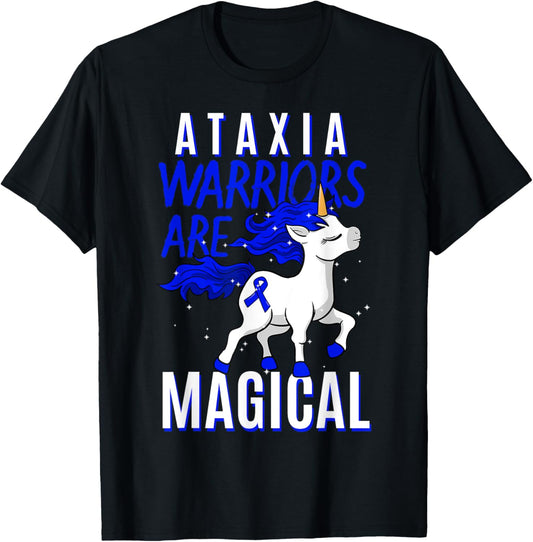 Ataxia Movement Disorder Dystaxia Friedreich's Unicorn Lover T-Shirt - T-Shirt | Black