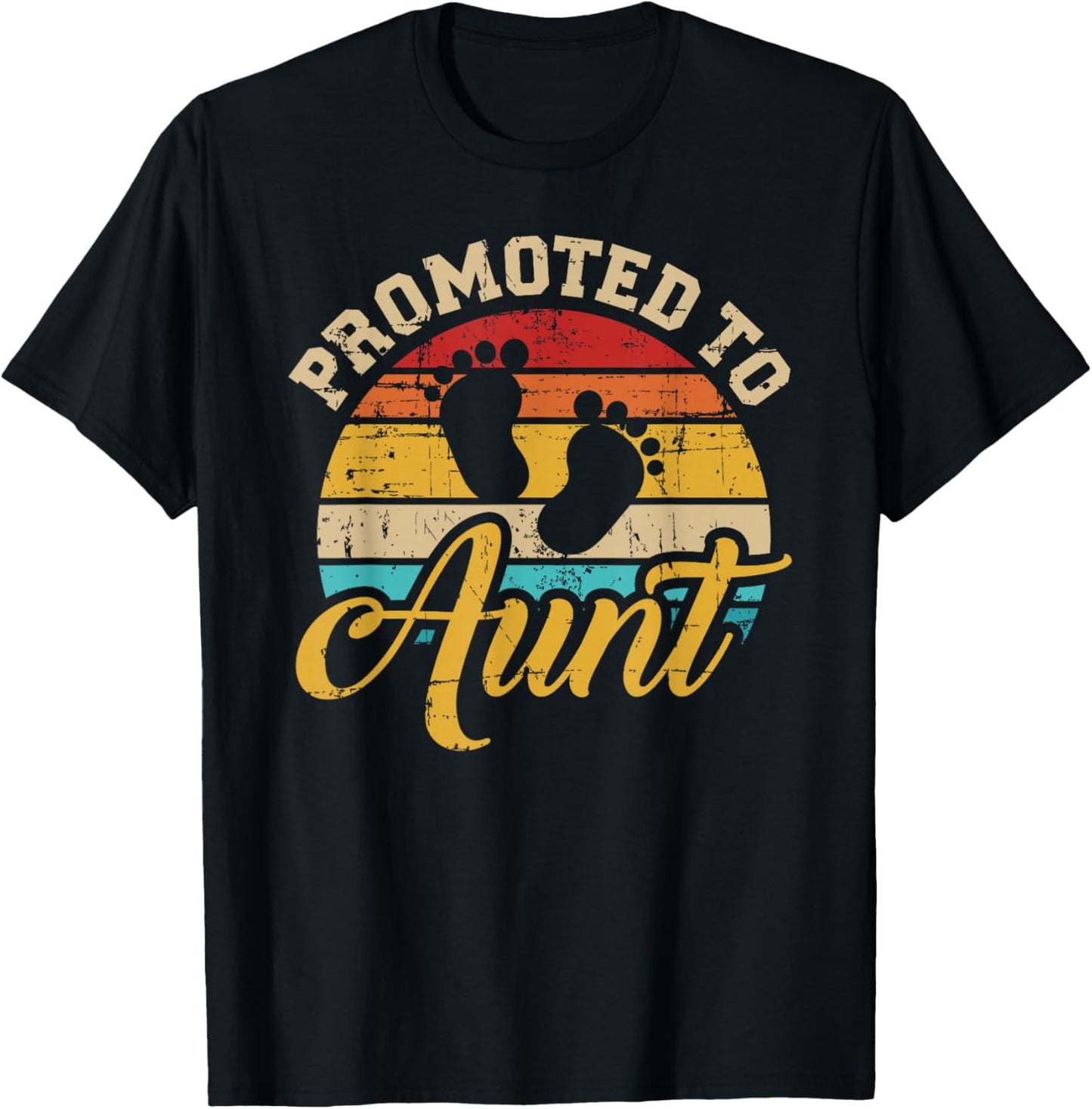 Promoted to aunt vintage T-Shirt - T-Shirt | Black
